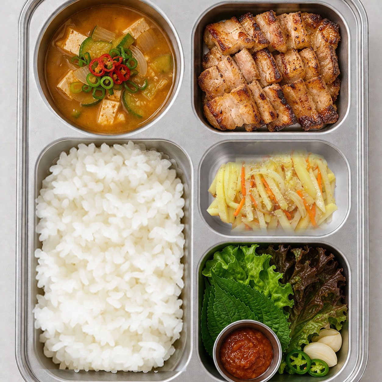 직화삼겹구이